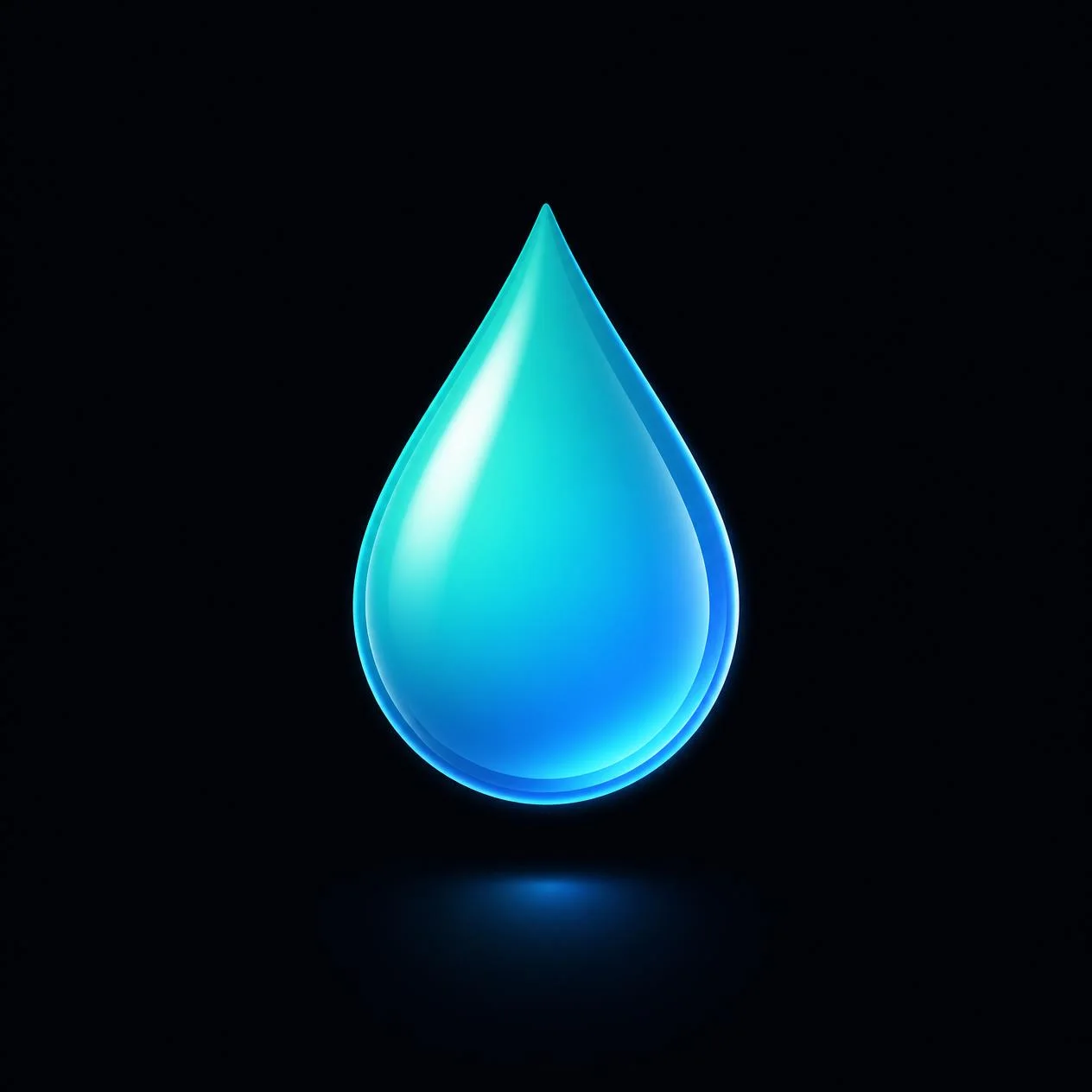 Drop, glow